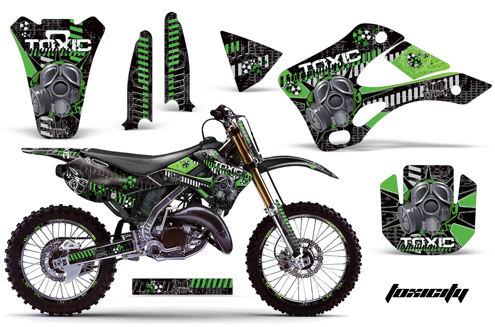 Kawasaki KX125 KX250 99-02 Graphics Kit TOX GB NPs